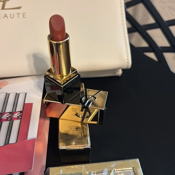YSL Mini Bundle w/ Gold YSL Logo Mirror - Picture 2 of 7